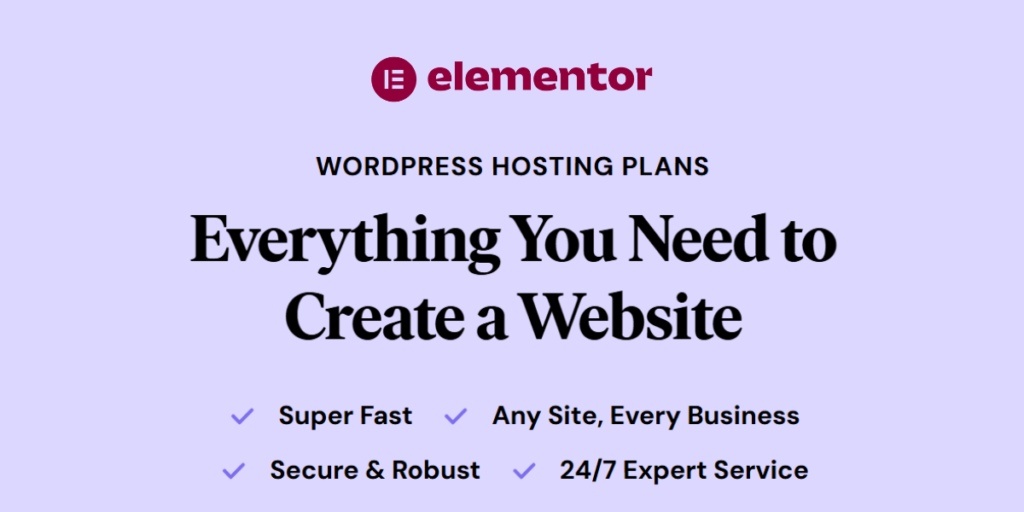 Elementor WordPress Hosting Plans