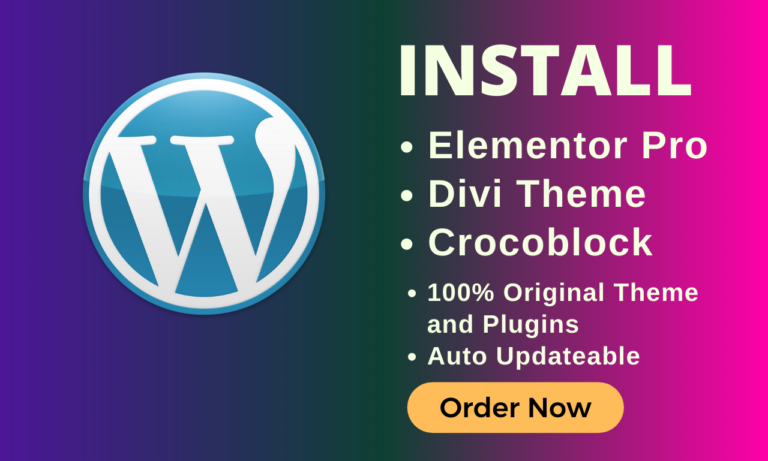 Looking for Seamless Installations of Elementor Pro, Crocoblock, and Divi Theme? You’re in the Right Place!
