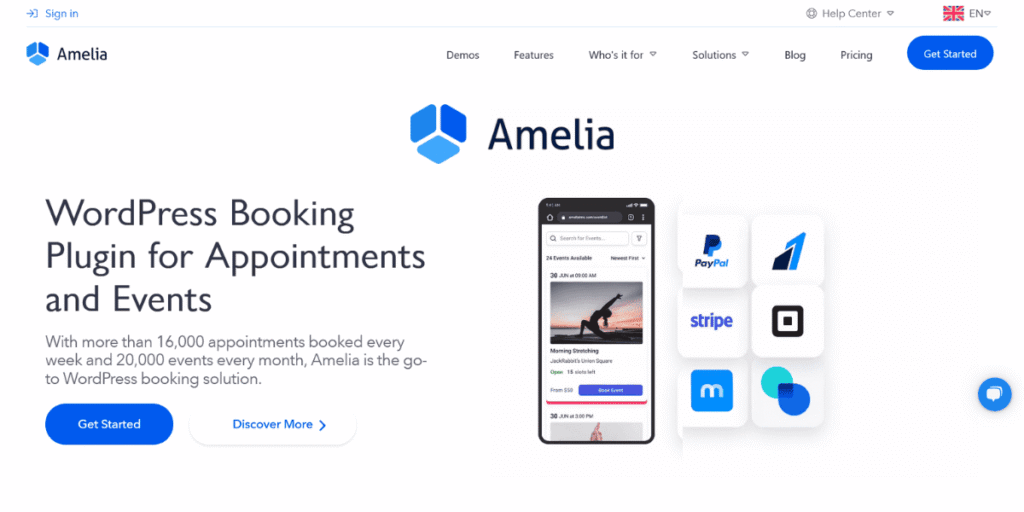 Amelia WordPress Booking Plugin
