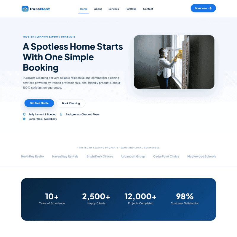 PureNest Cleaning Services