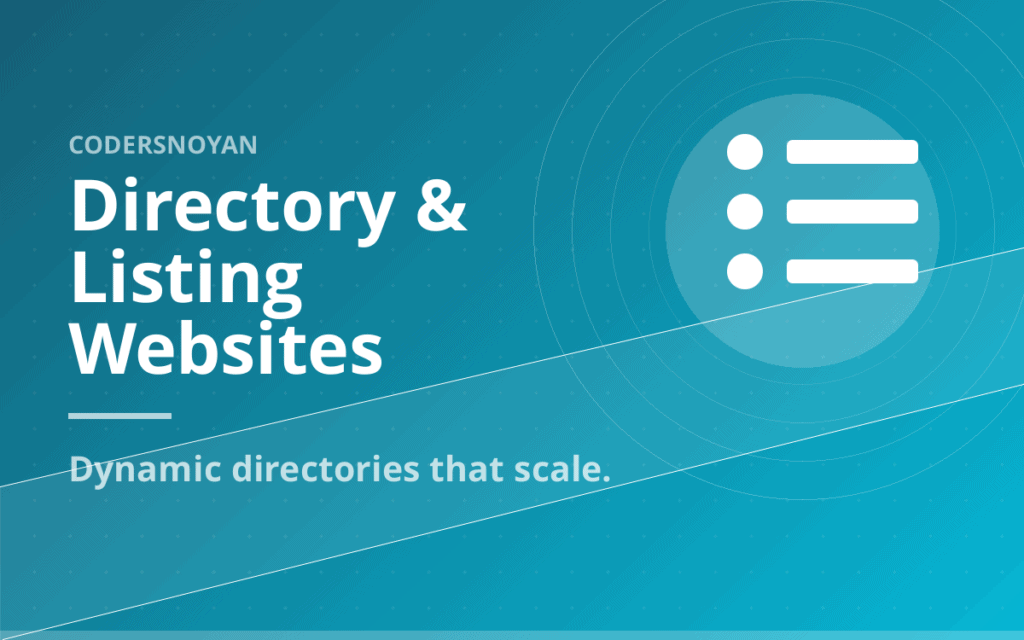 Directory and listing website development by CodersNoyan