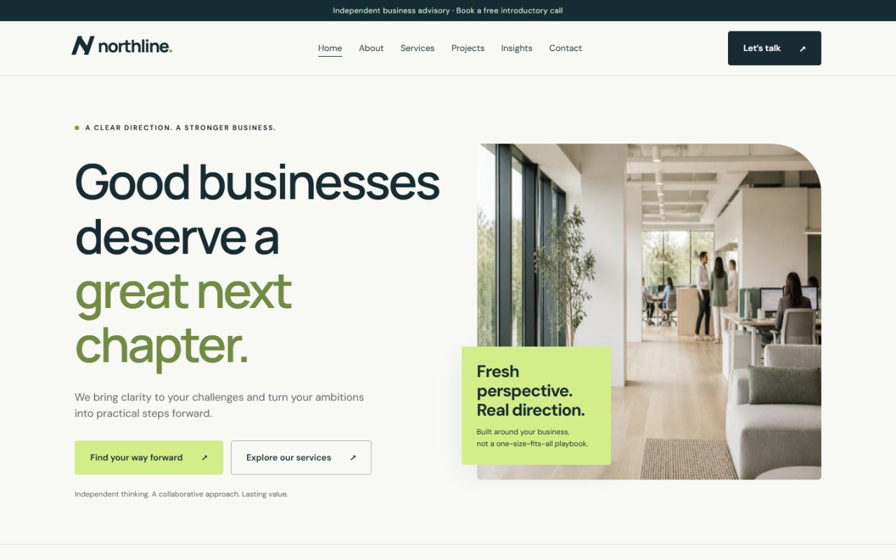Northline business consulting Elementor template kit