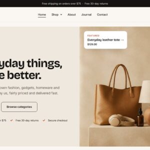 Vendora multipurpose WooCommerce Elementor template home page